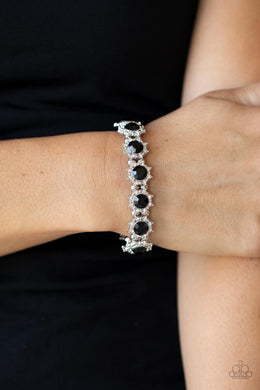 Paparazzi Prismatic Palace - Black - Stretch Style Bracelet