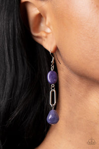 Paparazzi Stone Apothecary - Purple - Earrings