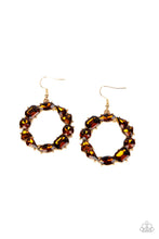 Load image into Gallery viewer, Paparazzi GLOWING in Circles - Brown - Earrings