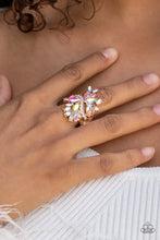 Load image into Gallery viewer, Paparazzi Flauntable Flare - IRIDESCENT Ring - Life of the Party Exclusive February 2022 - $5 Jewelry with Ashley Swint