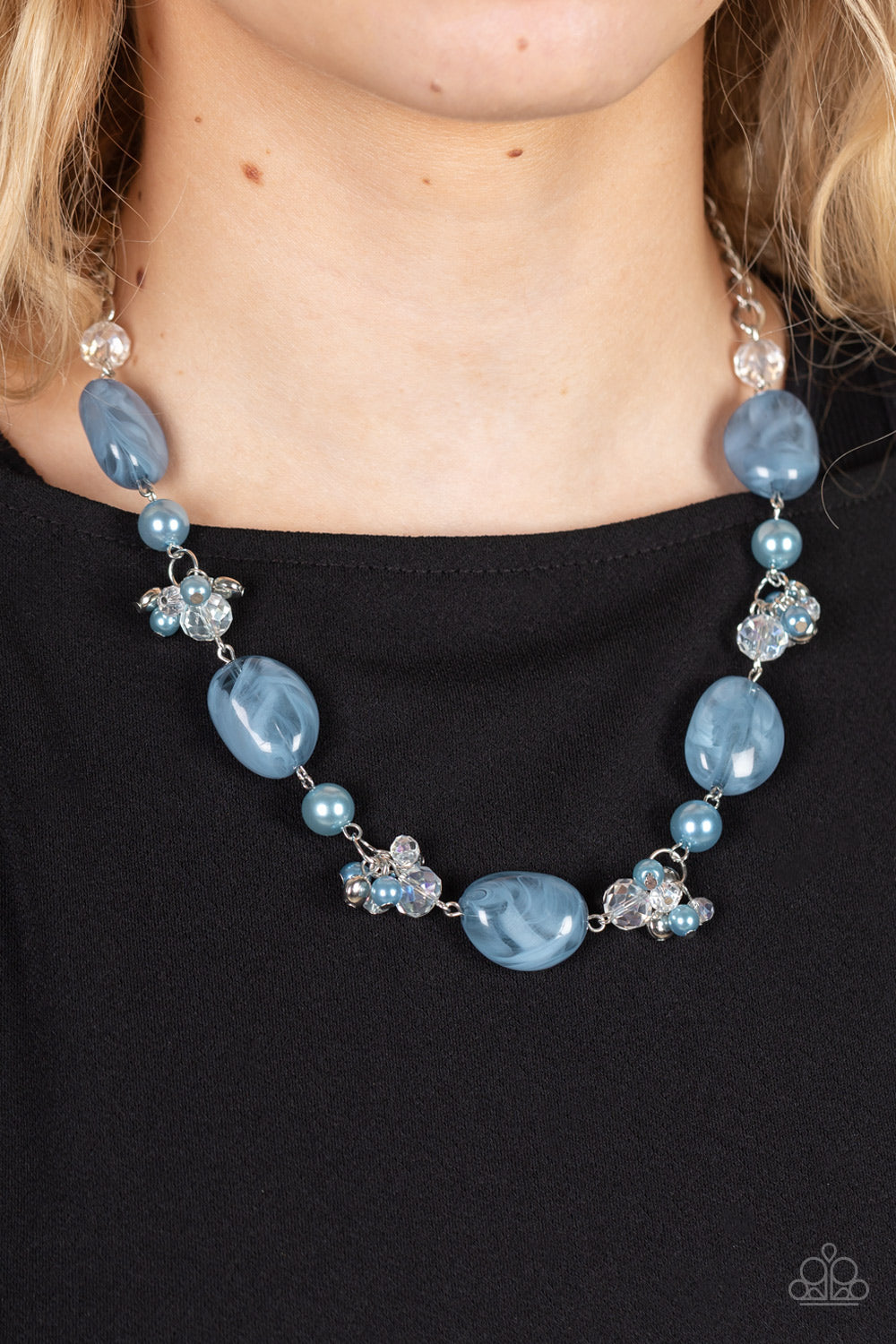 Paparazzi The Top TENACIOUS - Blue - Necklace & Earrings