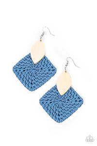 Paparazzi Sabbatical WEAVE - Blue - Earrings