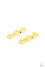 Load image into Gallery viewer, Paparazzi Charismatically Citrus - Yellow - Hair Clips