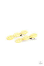 Load image into Gallery viewer, Paparazzi Charismatically Citrus - Yellow - Hair Clips