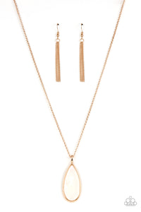 Paparazzi Yacht Ready - Gold - Necklace & Earrings