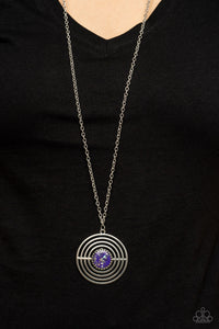 Paparazzi Targeted Tranquility - Purple - Necklace & Earrings