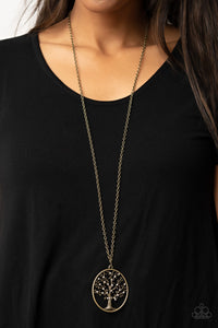 PRE-ORDER - Paparazzi Autumn Abundance - Brass - Necklace & Earrings - $5 Jewelry with Ashley Swint