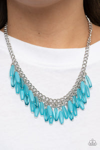 Paparazzi Beach House Hustle - Blue - Necklace & Earrings