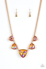 Load image into Gallery viewer, Paparazzi Cosmic Constellations - Gold - Oil Spill - Necklace &amp; Earrings