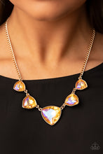 Load image into Gallery viewer, Paparazzi Cosmic Constellations - Gold - Oil Spill - Necklace &amp; Earrings