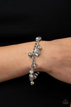 Load image into Gallery viewer, Paparazzi Adorningly Admirable - Silver - Stretchy Charm Bracelet