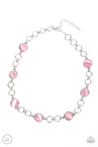 Paparazzi Dreamy Distractions - Pink - Choker Necklace