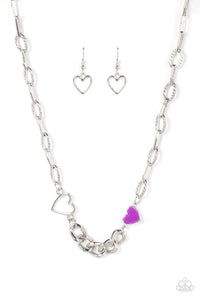 Paparazzi  Little Charmer - Purple - Necklace & Earrings
