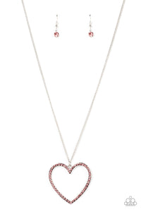 PRE-ORDER - Paparazzi Va-Va-VALENTINE - Pink - Necklace & Earrings - $5 Jewelry with Ashley Swint