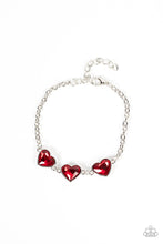 Load image into Gallery viewer, Paparazzi Little Heartbreaker - Red - Bracelet - $5 Jewelry with Ashley Swint