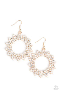 Paparazzi Combustible Couture - Gold - Earrings