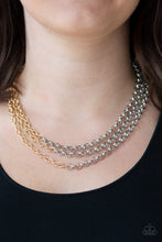 Load image into Gallery viewer, Paparazzi Metro Madness - Silver - Necklace and matching Earrings - $5 Jewelry With Ashley Swint