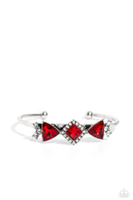 Load image into Gallery viewer, Paparazzi Strategic Sparkle - Red - Cuff  Bracelet