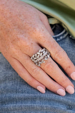 Load image into Gallery viewer, Paparazzi Scattered Sensation - White - Ring - Life of the Party Exclusive April 2022