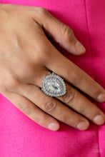 Load image into Gallery viewer, Paparazzi Icy Indulgence - White - Ring - Life of the Party Exclusive May 2022