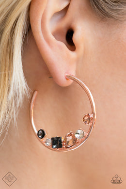 Paparazzi Attractive Allure - Rose Gold - Earrings