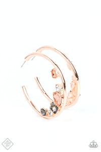 Paparazzi Attractive Allure - Rose Gold - Earrings