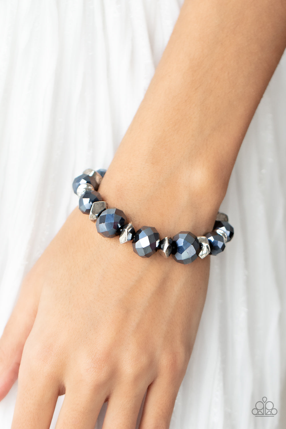 Paparazzi Astral Auras - Blue - Stretchy Bracelet