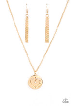 Load image into Gallery viewer, Paparazzi Heart Full of Faith - Gold - Necklace &amp; Earrings
