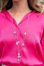 Load image into Gallery viewer, Paparazzi Creative Couture - White - Lanyard Necklace &amp; Earrings