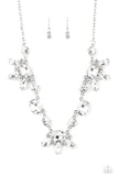 Load image into Gallery viewer, Paparazzi GLOW-trotting Twinkle - White - Necklace &amp; Earrings