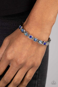 Paparazzi Poetically Picturesque - Blue - Sapphire Hinge Bracelet