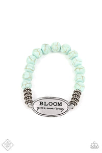Paparazzi - Bedouin Bloom - Blue - Bracelet