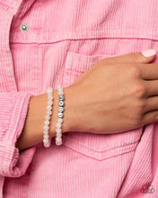 Load image into Gallery viewer, Paparazzi Devoted Dreamer - White - Love Stretch Bracelets