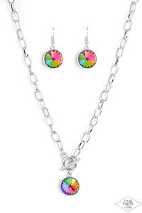 Paparazzi She Sparkles On - Multi - Necklace & Earrings