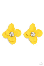 Load image into Gallery viewer, Paparazzi Jovial Jasmine - Yellow - Flower Post Earring