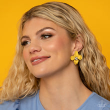 Load image into Gallery viewer, Paparazzi Jovial Jasmine - Yellow - Flower Post Earring