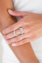 Load image into Gallery viewer, Paparazzi Tour de Contour - Silver - Hammered Silver Ring - $5 Jewelry With Ashley Swint