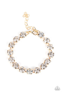 PRE-ORDER - Paparazzi A-Lister Afterglow - Gold - Bracelet - $5 Jewelry with Ashley Swint