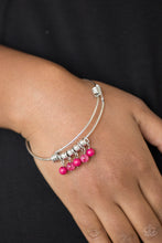 Load image into Gallery viewer, Paparazzi All Roads Lead To ROAM - Pink - Silver Adjustable Bangle Bracelet - $5 Jewelry With Ashley Swint