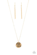 Load image into Gallery viewer, Paparazzi All You Need Is Trust - Gold - &quot;Trust In The Lord With All Your Heart&quot; Necklace &amp; Earrings - $5 Jewelry With Ashley Swint