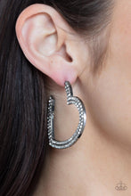 Load image into Gallery viewer, Paparazzi AMORE to Love - Black - Earrings - $5 Jewelry with Ashley Swint
