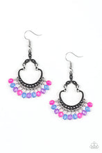 Load image into Gallery viewer, Paparazzi Babe Alert - Multi - Blue, Pink &amp; Purple Faceted Beads - Studded Silver - Earrings - $5 Jewelry with Ashley Swint