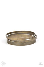 Load image into Gallery viewer, Paparazzi Big Mash Up - Brass - Set of 3 Bracelets - Fashion Fix Exclusive October 2019 - $5 Jewelry With Ashley Swint