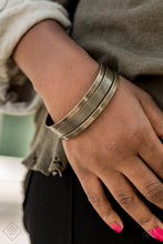 Load image into Gallery viewer, Paparazzi Big Mash Up - Brass - Set of 3 Bracelets - Fashion Fix Exclusive October 2019 - $5 Jewelry With Ashley Swint
