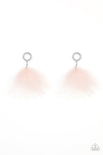 Load image into Gallery viewer, Paparazzi BOA Down - Pink - Feather - White Rhinestones - Post Earrings - $5 Jewelry with Ashley Swint
