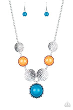 Load image into Gallery viewer, Paparazzi Bohemian Bombshell - Multi - Blue &amp; Orange - Necklace &amp; Earrings - $5 Jewelry with Ashley Swint