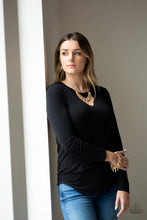 Load image into Gallery viewer, Paparazzi Bragging Rights - Gold - Faceted Teardrops - Necklace &amp; Earrings - $5 Jewelry with Ashley Swint