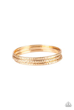 Load image into Gallery viewer, Paparazzi Casually Couture - Gold - Set of 3 Bangle Bracelets - $5 Jewelry With Ashley Swint
