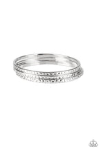 Load image into Gallery viewer, Paparazzi Casually Couture - Silver - Set of 3 Bangle Bracelets - $5 Jewelry with Ashley Swint