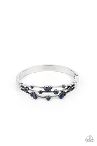 PRE-ORDER - Paparazzi Cosmic Candescence - Blue - Hinged Bracelet - $5 Jewelry with Ashley Swint